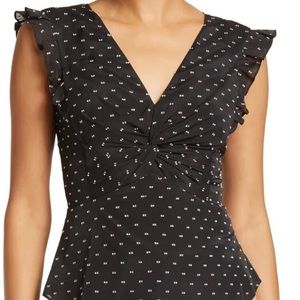 Rebecca Taylor Birdseye Dot Top